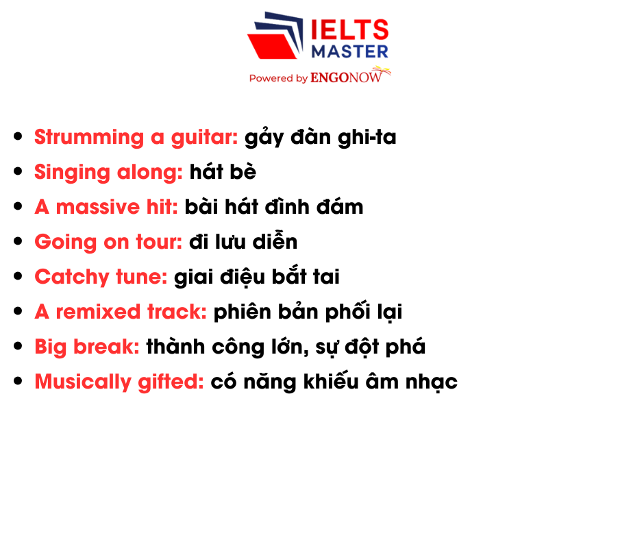 collocations theo chủ đề  - MUSIC